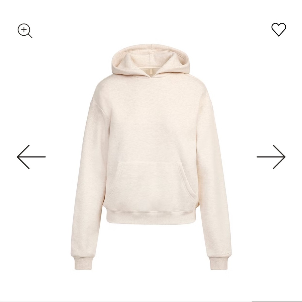 SKIMS Cotton Fleece Pullover Hoodie- Light Pink NWT 💕 - Picture 15 of 16